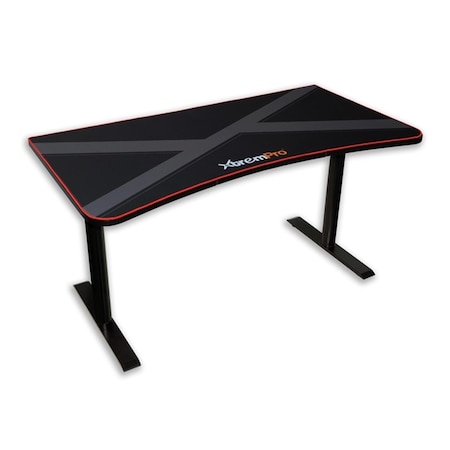 Xtrempro High Quality Gaming Desk Table with Whole Mouse Surface Pad True Gamer Workstation Black 11159
